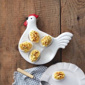 Rooster Deviled Egg Platter