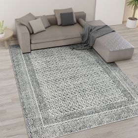 Moroccan Bordered Global Woven Area Rug