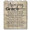 "Amazing Grace" by Cindy Jacobs; Printed Wall Art on a Wood Picket Fence