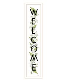 "Welcome Sign II" by House Fenway; Ready to Hang Framed Print; White Frame