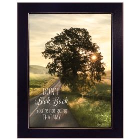 "Don't Look Back by Lori Deiter" by Lori Deiter, Ready to Hang Framed Print, Black Frame