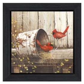 "Playing Around" By John Rossini; Printed Wall Art; Ready To Hang Framed Poster; Black Frame