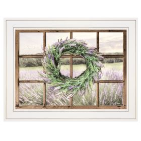 "Country Gazing" by Lori Deiter, Ready to Hang Framed Print, White Window-Style Frame