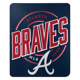 Braves OFFICIAL MLB "Campaign" Fleece Throw Blanket; 50" x 60"