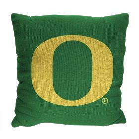 Oregon OFFICIAL NCAA "Invert" Woven Pillow; 20" x 20"