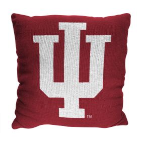 Indiana OFFICIAL NCAA "Invert" Woven Pillow; 20" x 20"