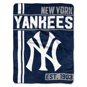 Yankees OFFICIAL Major League Baseball; "Walk Off" 46"x 60" Micro Raschel Throw by The Northwest Company