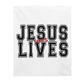 Home Decor, Throw Blanket Sofa/bedding/travel, Jesus Saves Lives, Christian Inspiration