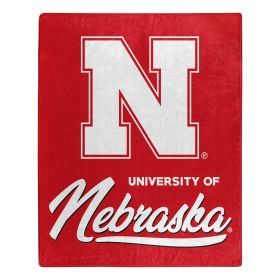 Nebraska OFFICIAL NCAA "Signature" Raschel Throw Blanket