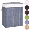 Bamboo Laundry Basket Gray 21.9 gal