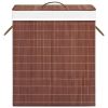 Bamboo Laundry Basket Brown 26.4 gal