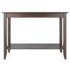 Santino Console Hall Table; Oyster Gray