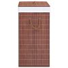 Bamboo Laundry Basket Brown 26.4 gal