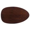 Mid-Century Modern Wood Rectangle Coffee Table, Walnut