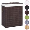 Bamboo Laundry Basket Brown 26.4 gal