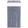 Bamboo Laundry Basket Gray 21.9 gal