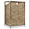 Laundry Basket 17.3"x13.4"x25.2" Water Hyacinth