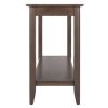 Santino Console Hall Table; Oyster Gray