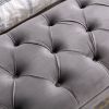 Tufted Bench Modern Velvet Button Upholstered Ottoman enches Bedroom Rectangle