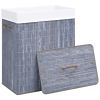 Bamboo Laundry Basket Gray 21.9 gal