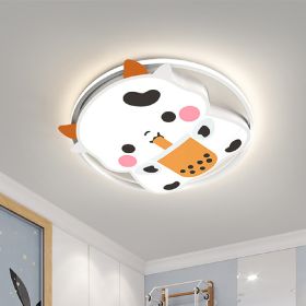 Child's Bedroom Light Suction Top Simple And Modern (Option: Milk tea beef)