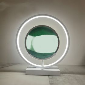 Creative And Minimalist Decorative Quicksand Table Lamp (Option: Green quicksand-Large size)