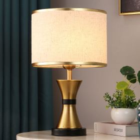 Simple Bedroom Lamp Dormitory College Student Eye Protection (Option: Gold-Push button switch-220V US)