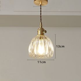 Brass-glass Shop Light Japanese Vintage Nordic Chandelier (Option: G)