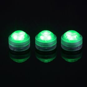 Led Waterproof Candle Lights Glow For Holiday Decorations With Diamond Twist (Option: Green-1PCS)