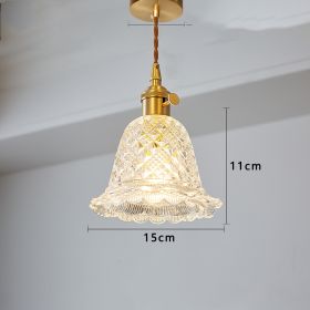 Brass-glass Shop Light Japanese Vintage Nordic Chandelier (Option: F)