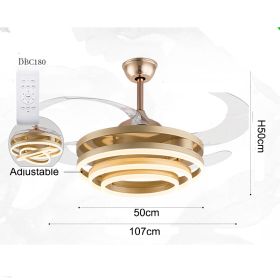 Three Circle Creative Living Room Dining Bedroom Pendant Lamp (Color: Gold)