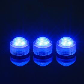 Led Waterproof Candle Lights Glow For Holiday Decorations With Diamond Twist (Option: Blue-1PCS)