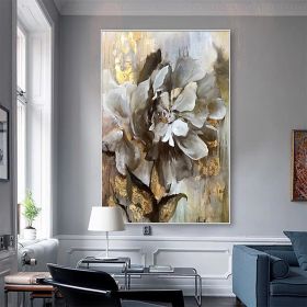 Handmade Flower Oil Painting On Canvas Wall Art Decoration Modern Abstract PictureLiving Room Hallway Bedroom Luxurious Decorative Painting (style: 01, size: 50x70cm)