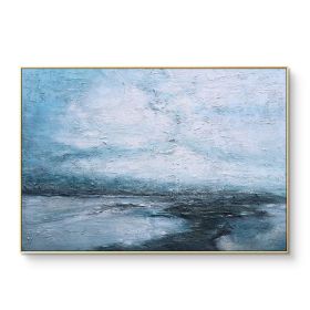 Hand Painted Oil Paintings on Canvas Modern Abstract Landscape Art Picture For Living Room Home Decor No Frame (size: 50x70cm)