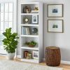 Framed 5-Shelf Bookcase, True Black Oak