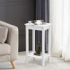 Set of 2 Versatile 2-Tier End Tables with Storage Shelf