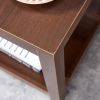 Side Table , 2-Tier Small Space End Table ,Modern Night Stand, Sofa table, Side Table with Storage Shelve