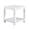 Side Table , 2-Tier Small Space End Table ,Modern Night Stand, Sofa table, Side Table with Storage Shelve