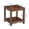 Side Table , 2-Tier Small Space End Table ,Modern Night Stand, Sofa table, Side Table with Storage Shelve