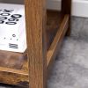 Side Table , 2-Tier Small Space End Table ,Modern Night Stand, Sofa table, Side Table with Storage Shelve