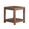 Side Table , 2-Tier Small Space End Table ,Modern Night Stand, Sofa table, Side Table with Storage Shelve