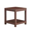 Side Table , 2-Tier Small Space End Table ,Modern Night Stand, Sofa table, Side Table with Storage Shelve