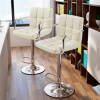 2PCS Adjustable Velvet Bar Stool for Living Room/ Dining Room/ Bar Counter