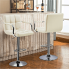 2PCS Adjustable Velvet Bar Stool for Living Room/ Dining Room/ Bar Counter