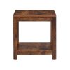 Side Table , 2-Tier Small Space End Table ,Modern Night Stand, Sofa table, Side Table with Storage Shelve