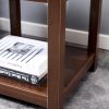 Side Table , 2-Tier Small Space End Table ,Modern Night Stand, Sofa table, Side Table with Storage Shelve