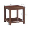 Side Table , 2-Tier Small Space End Table ,Modern Night Stand, Sofa table, Side Table with Storage Shelve