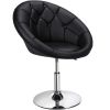 Modern Tufted Barrel Swivel Accent Chair, Gray Velvet