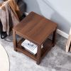 Side Table , 2-Tier Small Space End Table ,Modern Night Stand, Sofa table, Side Table with Storage Shelve