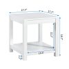 Side Table , 2-Tier Small Space End Table ,Modern Night Stand, Sofa table, Side Table with Storage Shelve